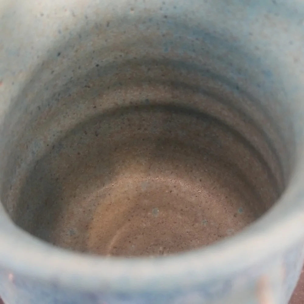 Blue stoneware Farmhouse Creamer Pitcher